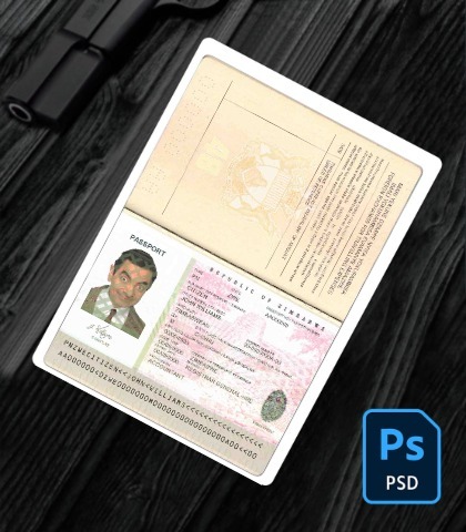 Zimbabwe passport PSD